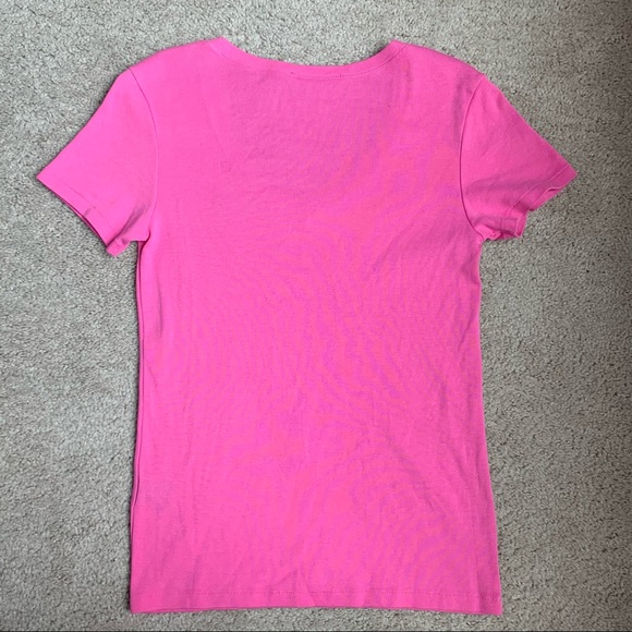 Ralph Lauren Sport Pink V-Neck Tee - Picture 5 of 7